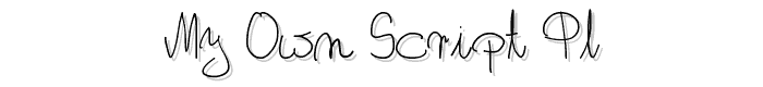 My Own Script PL font